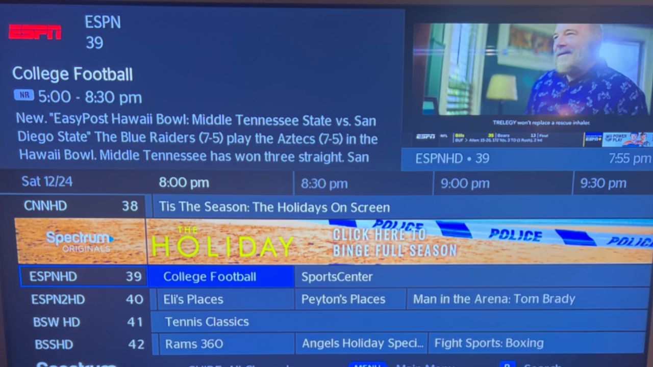 what channel is espn on spectrum 