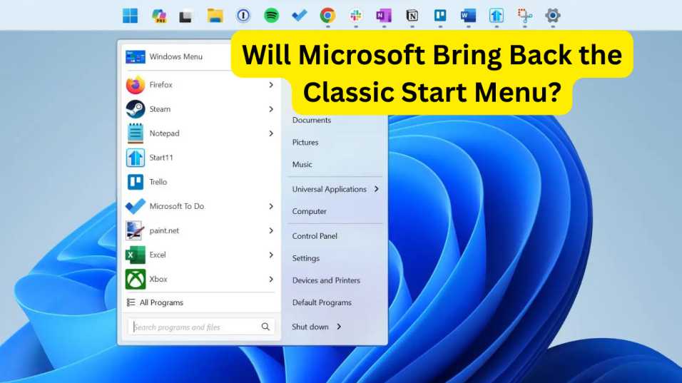 Start Menu in Windows 11