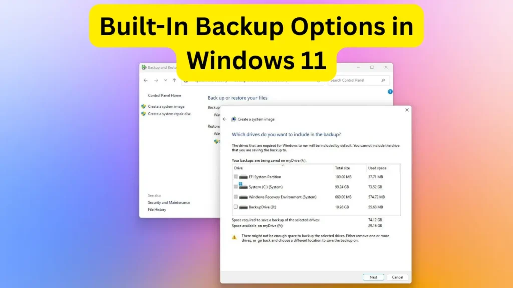 A Beginner’s Guide for Backing Up & Restoring Windows 11