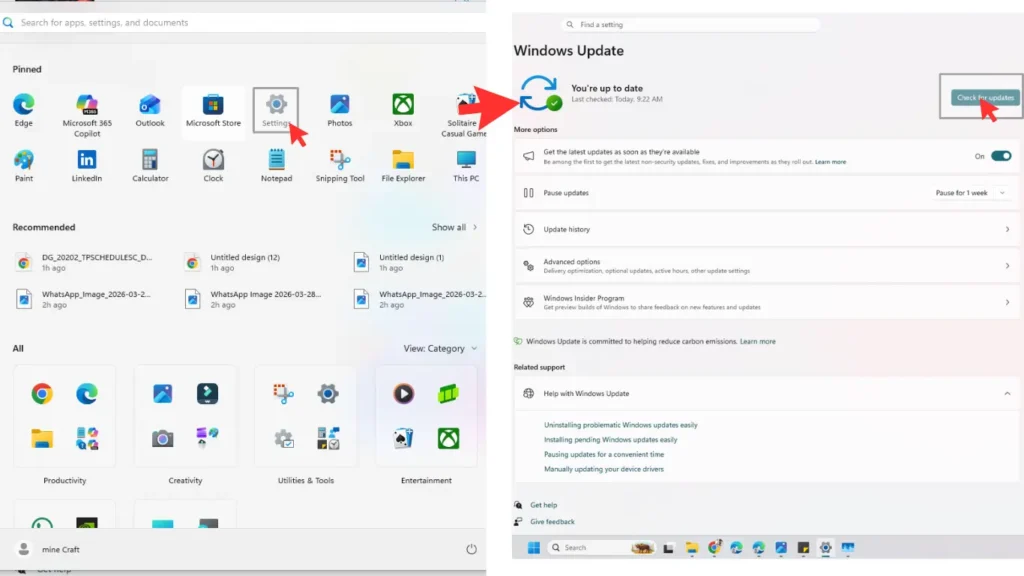 Update Windows and Drivers