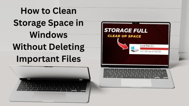 How to Clean Storage Space in Windows Without Deleting Important Files ...