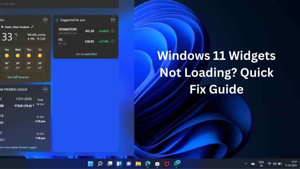 Windows 11 Widgets Not Loading? Quick Fix Guide