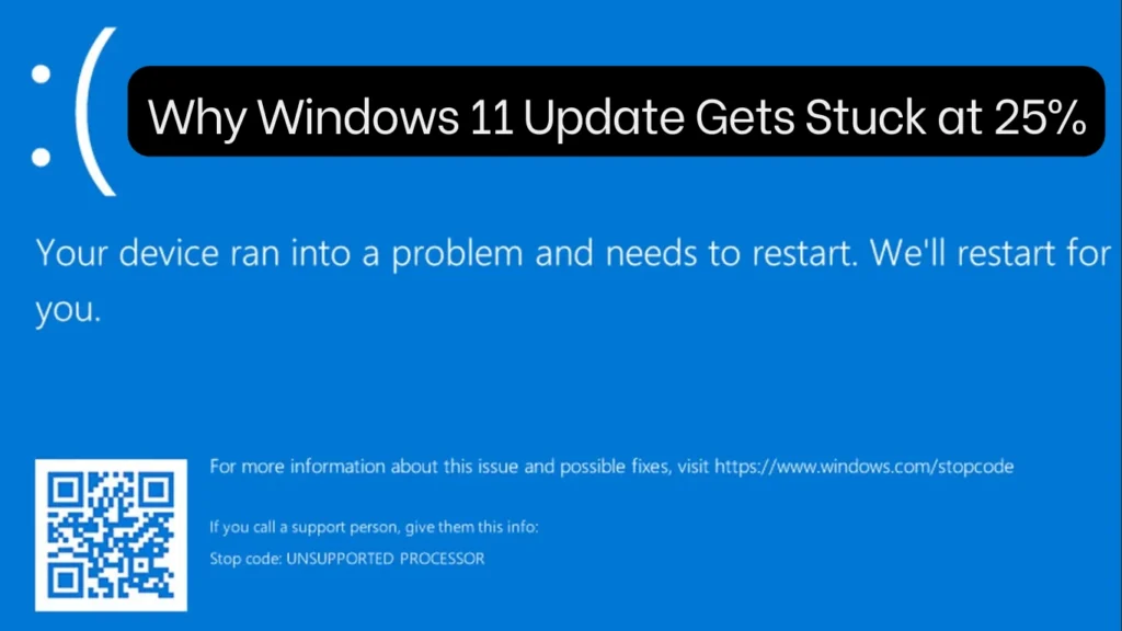 Why Windows 11 Update Gets Stuck at 25%