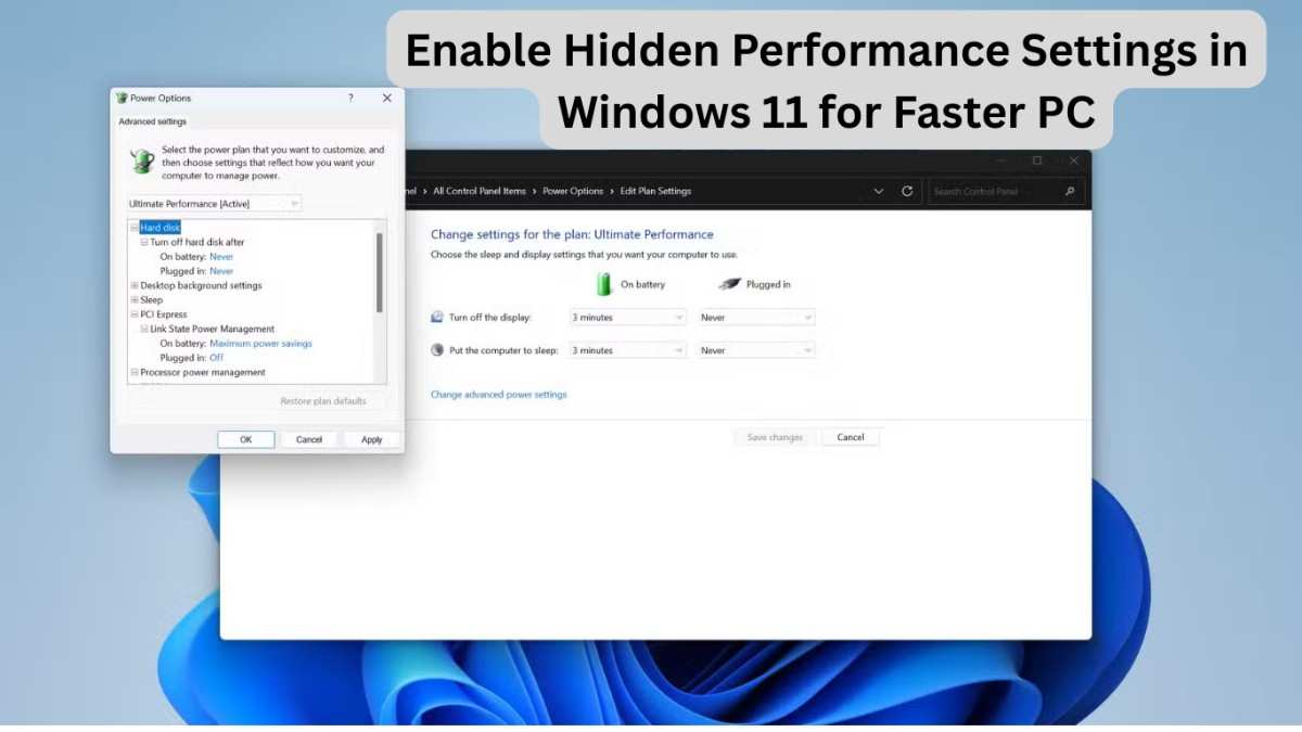 Enable Hidden Performance Settings in Windows 11 for Faster PC