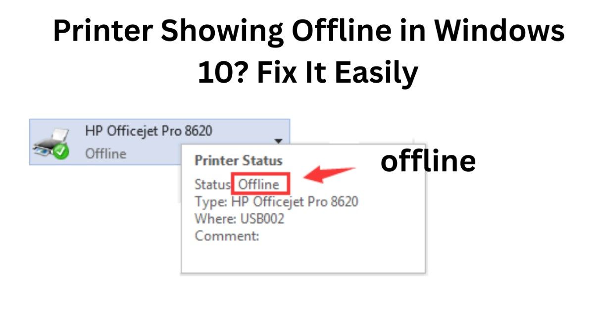 Printer Showing Offline in Windows 10? Fix It Easily