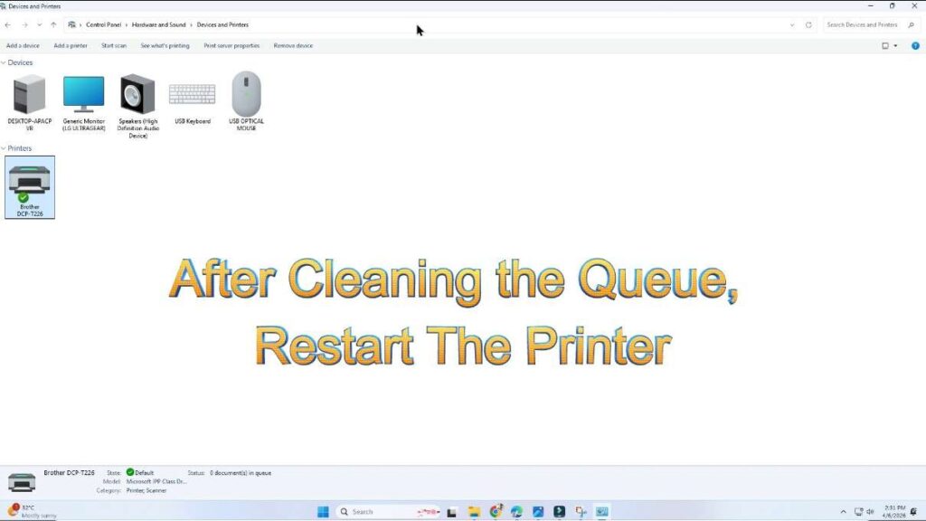 Printer Showing Offline