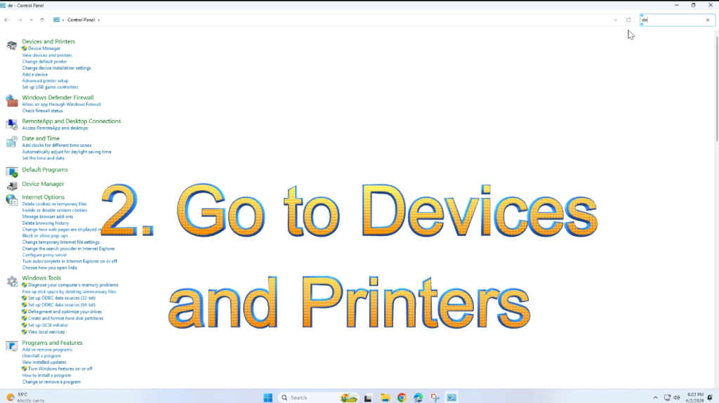 Printer Showing Offline