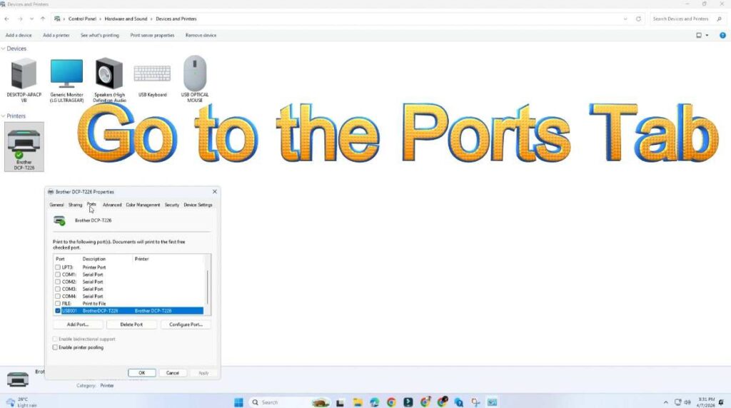 Printer Showing Offline