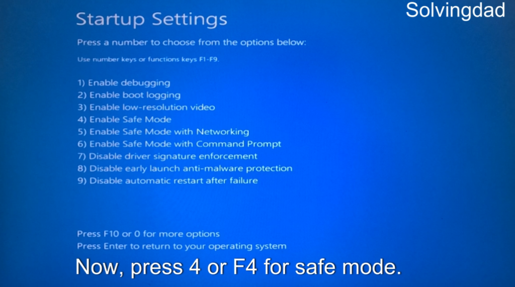Safe Mode Not Working