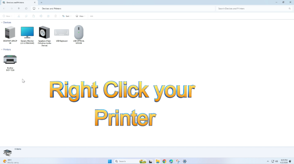 Printer Showing Offline