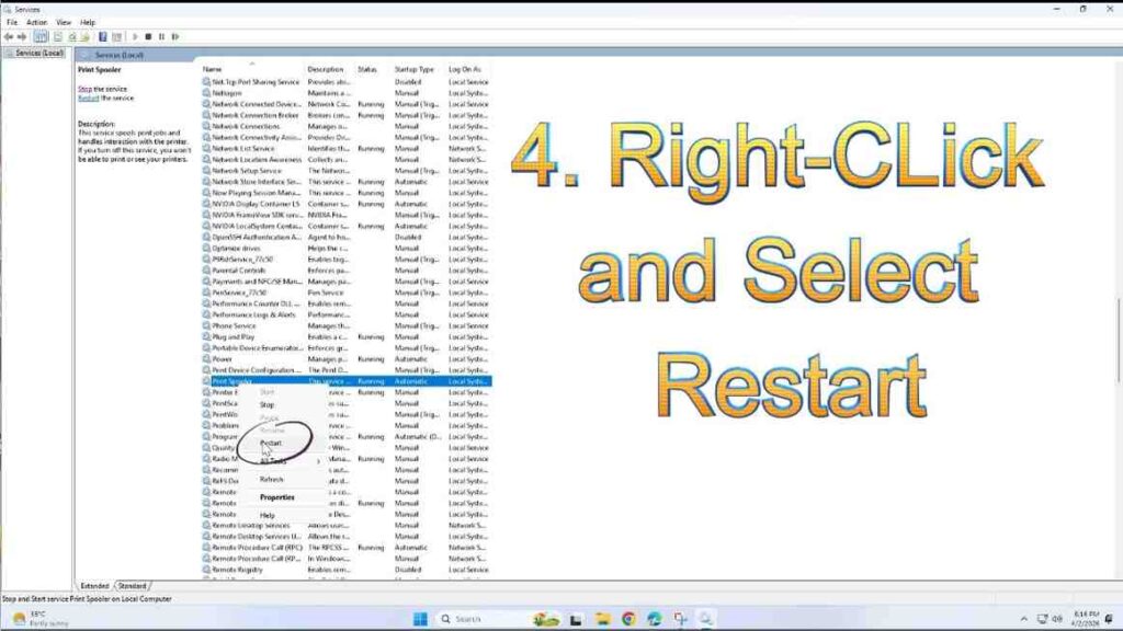 Printer Showing Offline