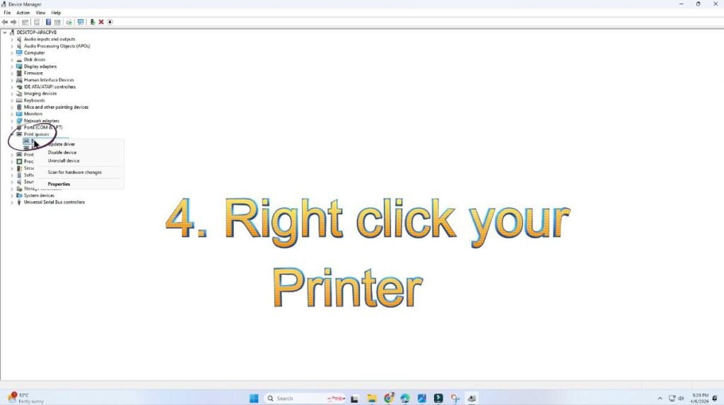 Printer Showing Offline