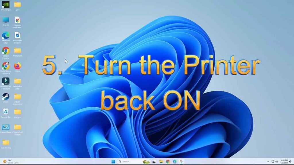 Printer Showing Offline