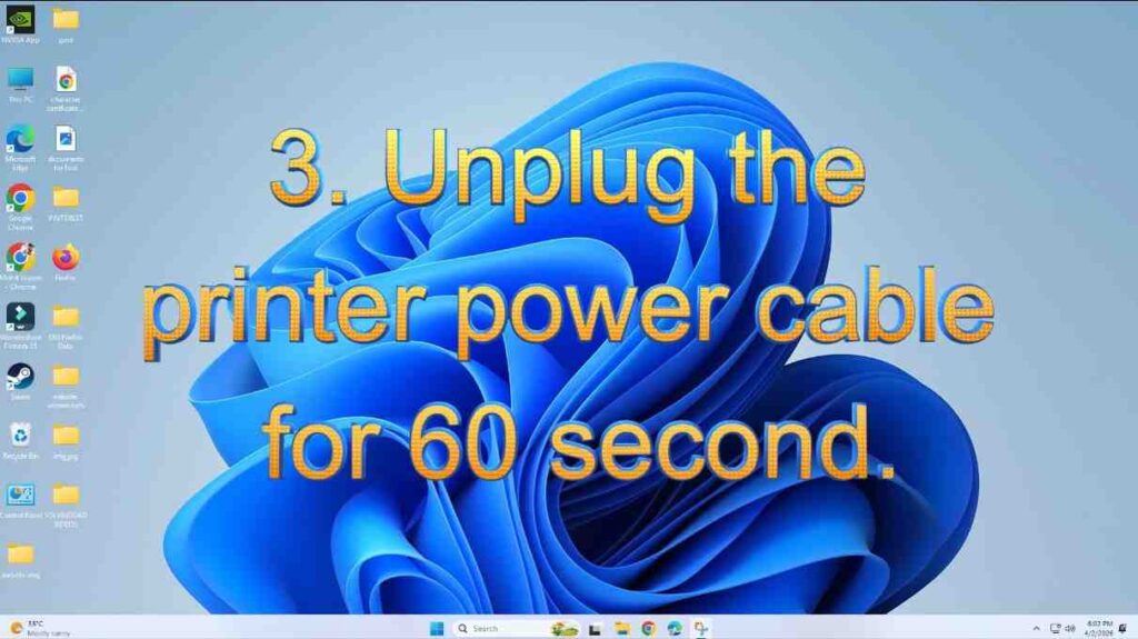 Printer Showing Offline