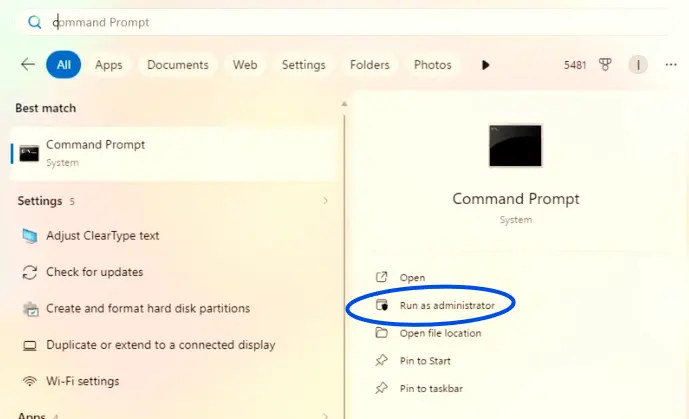 Cannot Open Settings in Windows 11