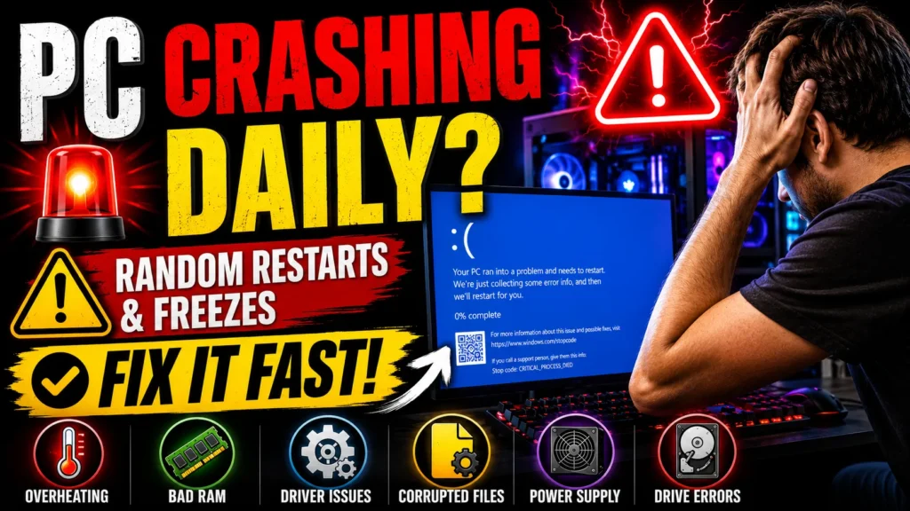 PC Crashes Randomly Multiple Times a Day — Here's Why It's Happening