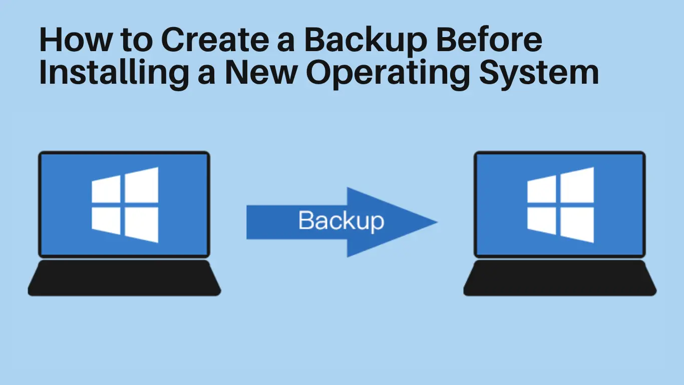 How to Create a Backup Before Installing a New Operating System